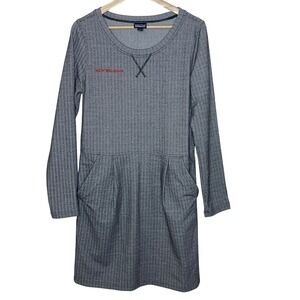 Patagonia‎ New Belgium Herringbone Dress Long Sleeve Pockets Womens